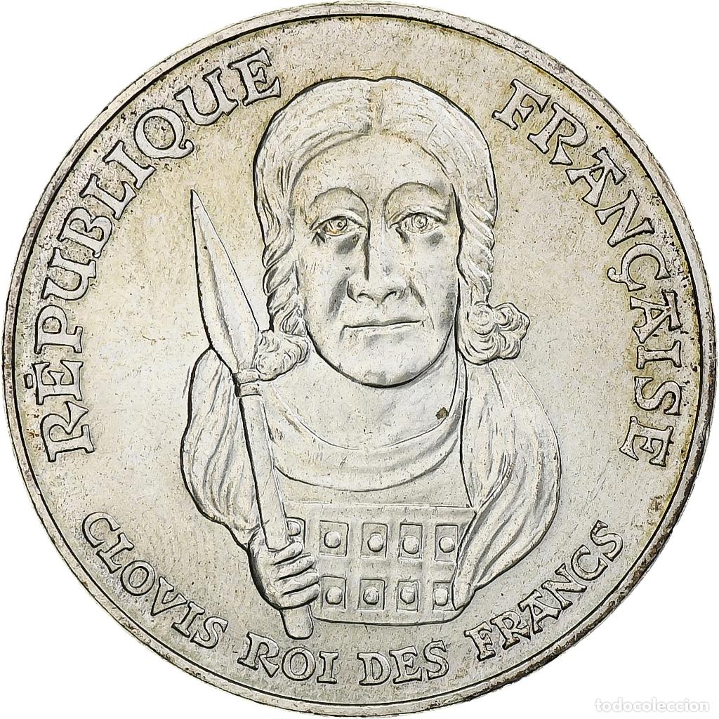Monedas antiguas de Europa: [#349347] Francia, 100 Francs, Clovis, 1996, Monnaie de Paris, Plata, EBC+, Gadoury:953