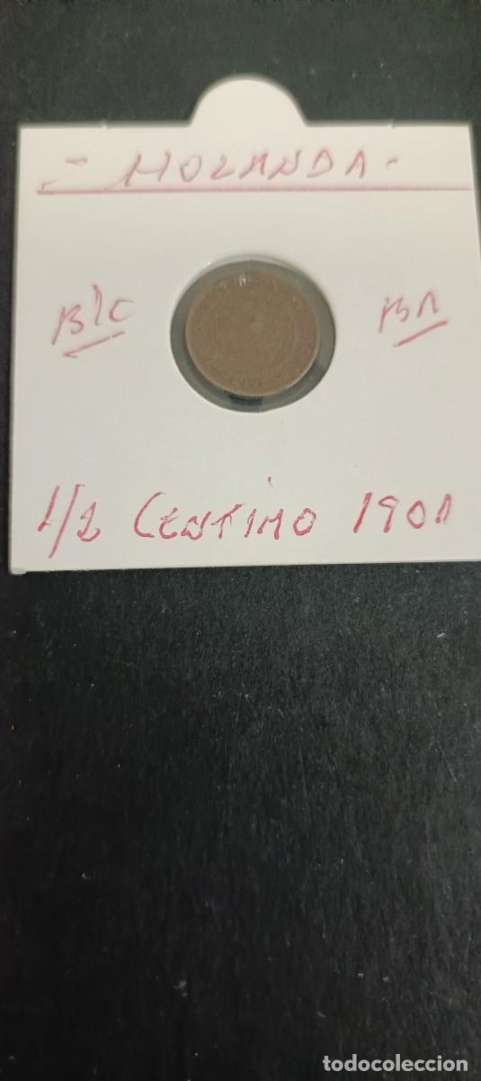Monedas antiguas de Europa: HOLANDA 1/2 CENTIMO 1901 BC KM=133 (BRONCE)
