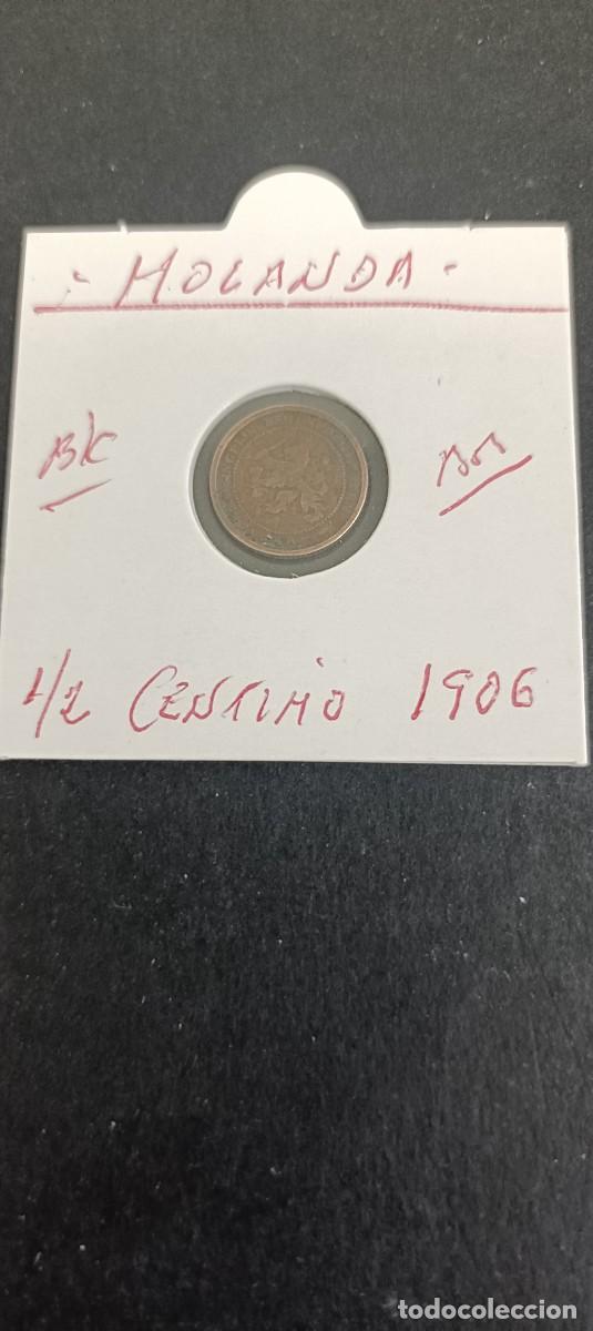 Monedas antiguas de Europa: HOLANDA 1/2 CENTIMO 1906 BC KM=133 (BRONCE)