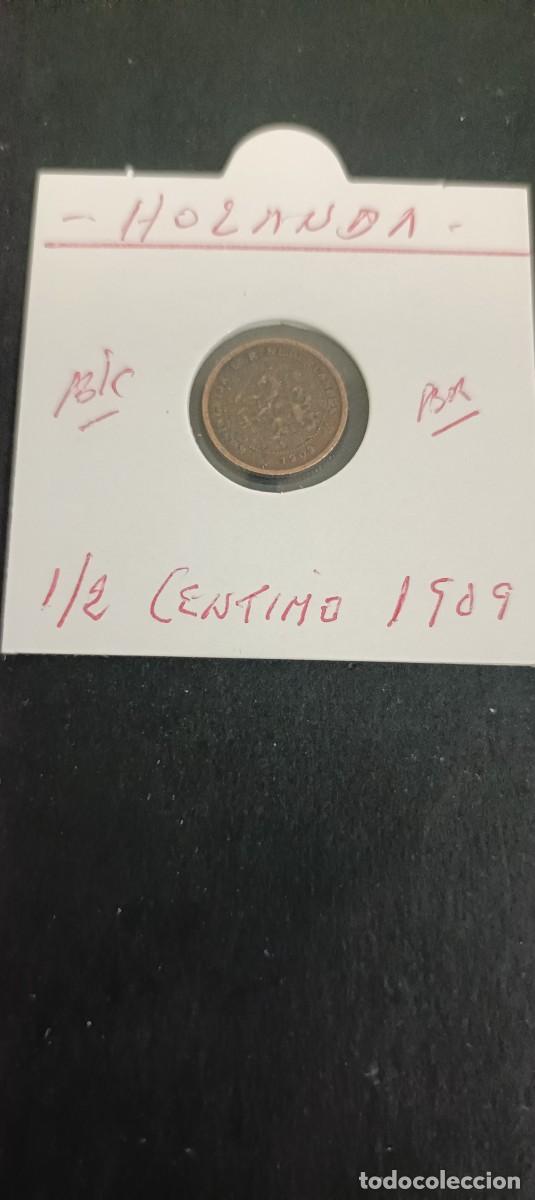 Monedas antiguas de Europa: HOLANDA 1/2 CENTIMO 1909 BC KM=138 (BRONCE)