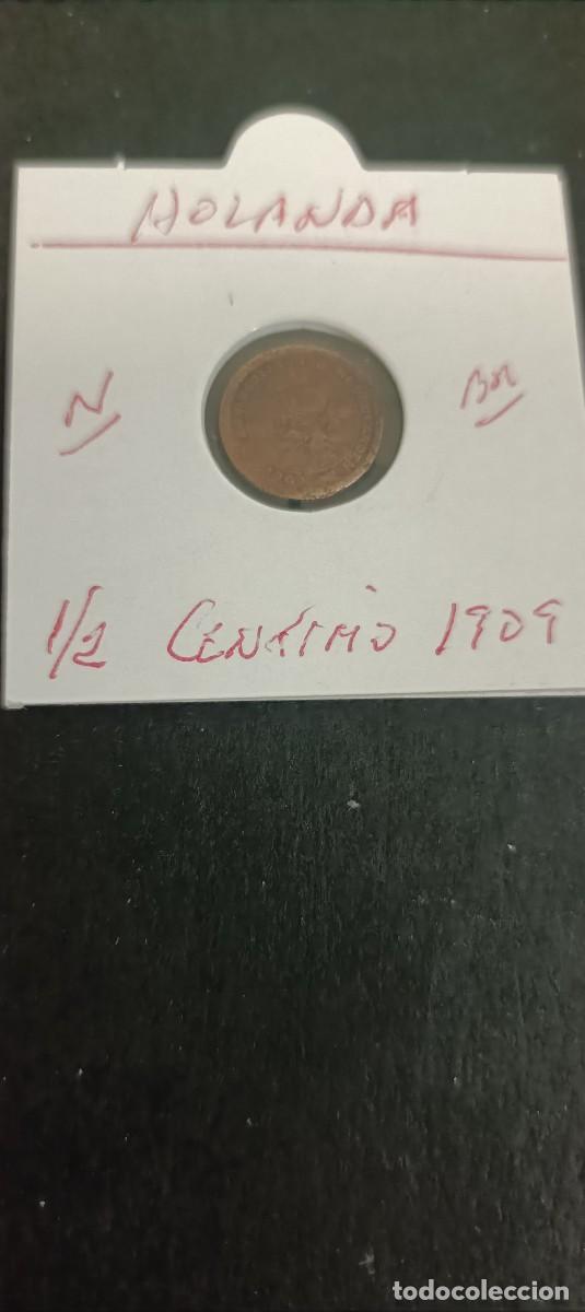 Monedas antiguas de Europa: HOLANDA 1/2 CENTIMO 1909 BC KM=138 (BRONCE)