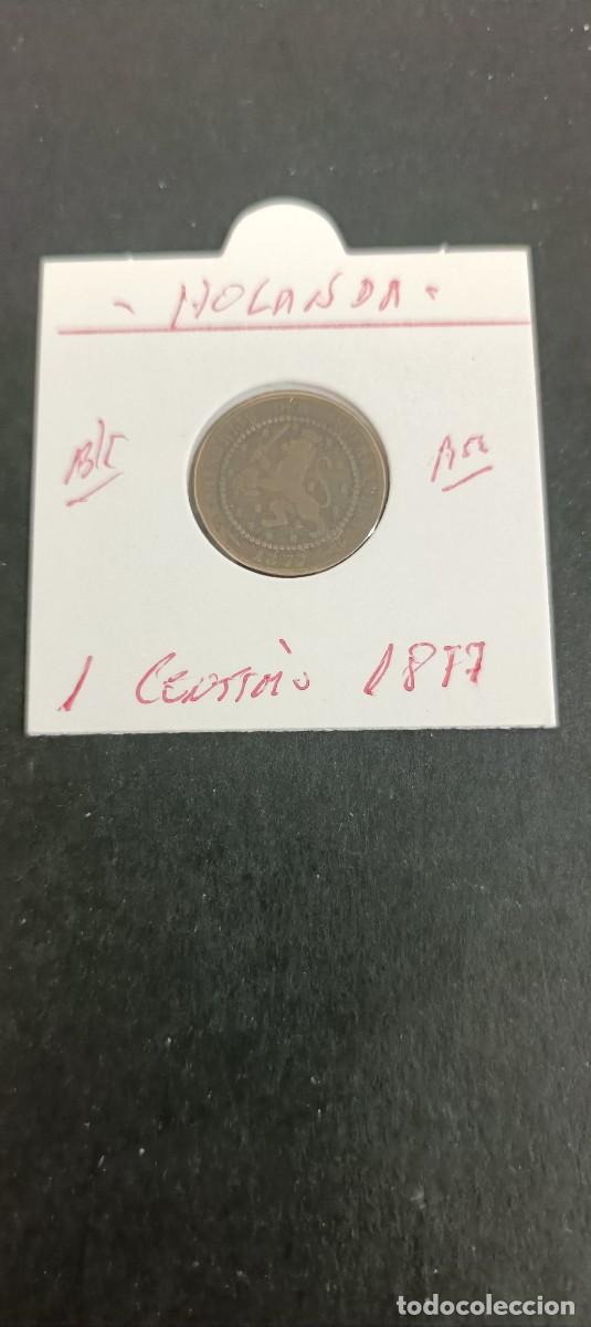 Monedas antiguas de Europa: HOLANDA 1 CENTIMO 1877 BC KM=130 (BRONCE)