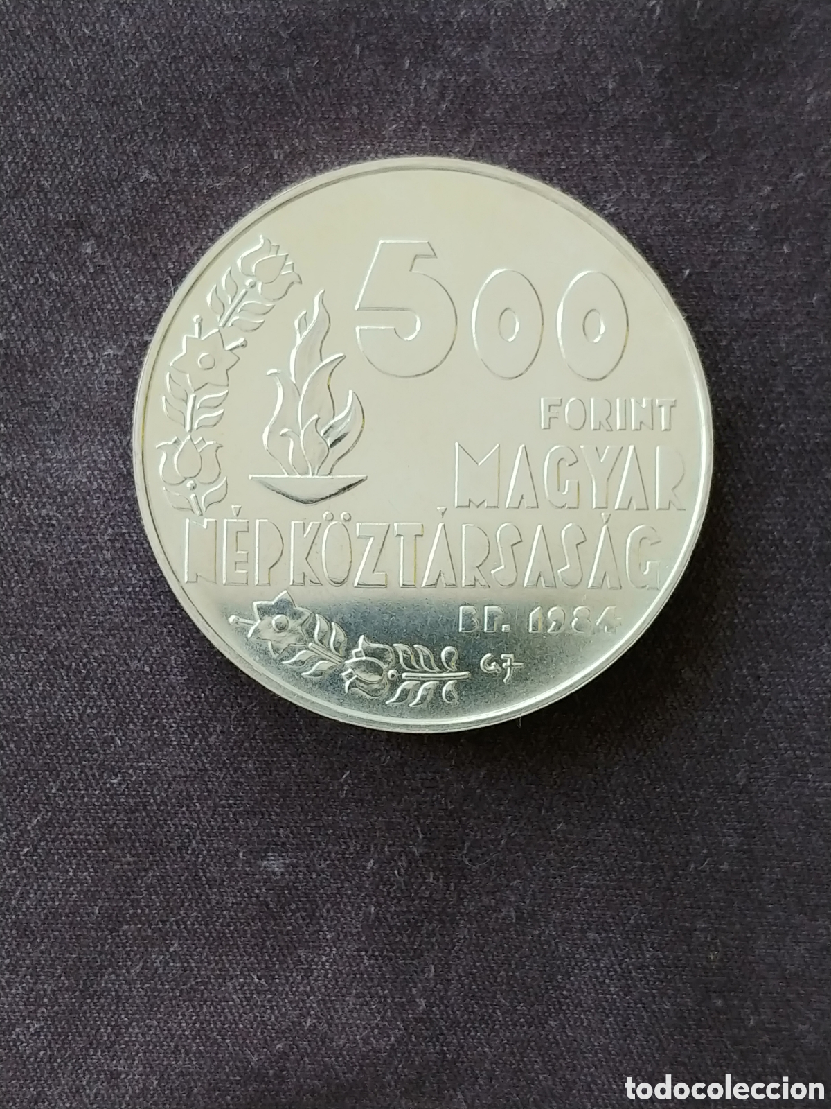 Monedas antiguas de Europa: Hungr&iacute;a, &rdquo;Olimpiada Los &Aacute;ngeles '84&rdquo;, 500 Forint 1984, Ag .640 mls., escasa