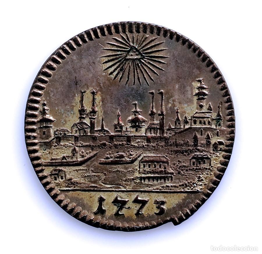 Monedas antiguas de Europa: SC-Alemania. Nuremberg ciudad Imperial. 1 Kreuzer 1773 . EBC/XF Plata 0.86 g.
