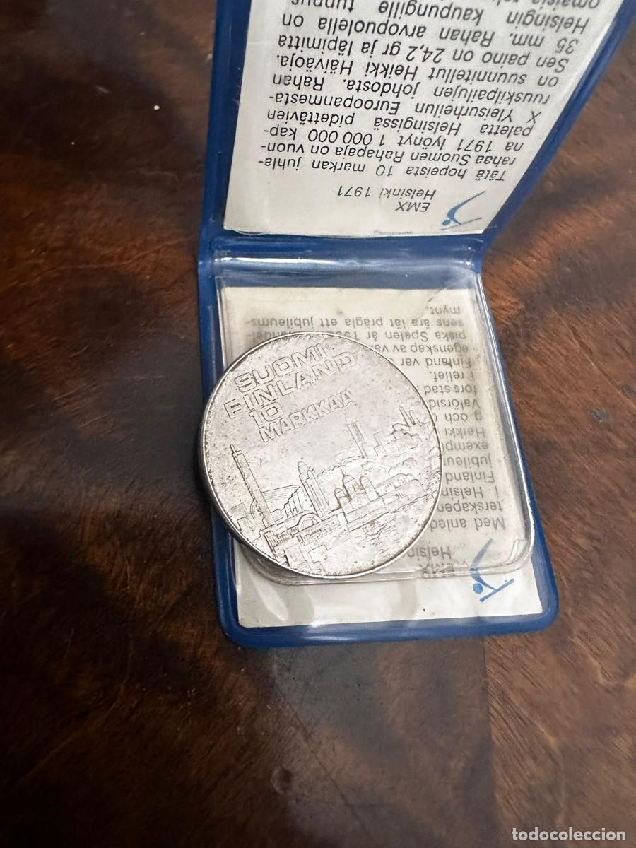 Monedas antiguas de Europa: FINLANDIA - 10 MARKKAA PLATA .500 - A&Ntilde;O 1971 - CTO. EUROPA ATLETISMO (EMX)