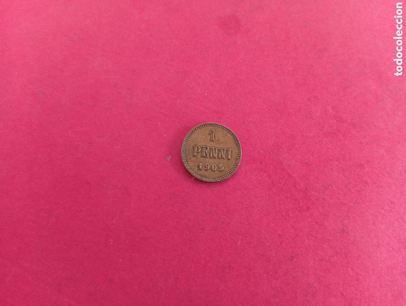 Monedas antiguas de Europa: 1 penni de Finlandia 1909