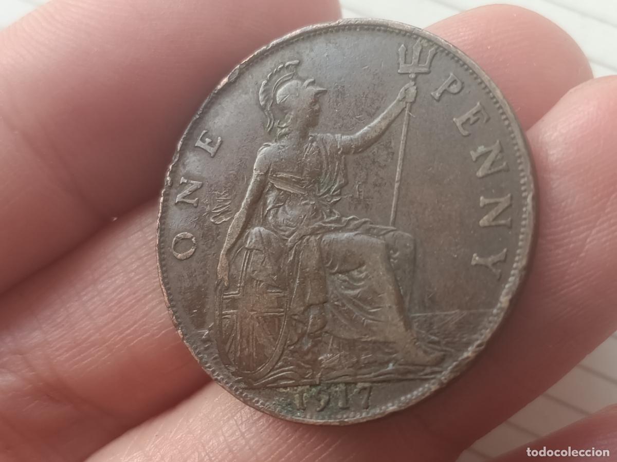 Monedas antiguas de Europa: Reino Unido. 1 penny 1927