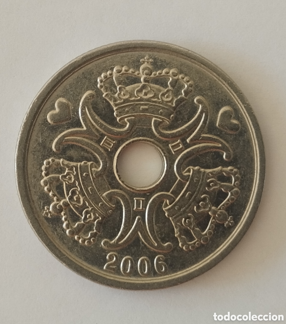 Monedas antiguas de Europa: MONEDA DE DINAMARCA DE 2 CORONAS 2006 (FOTO)