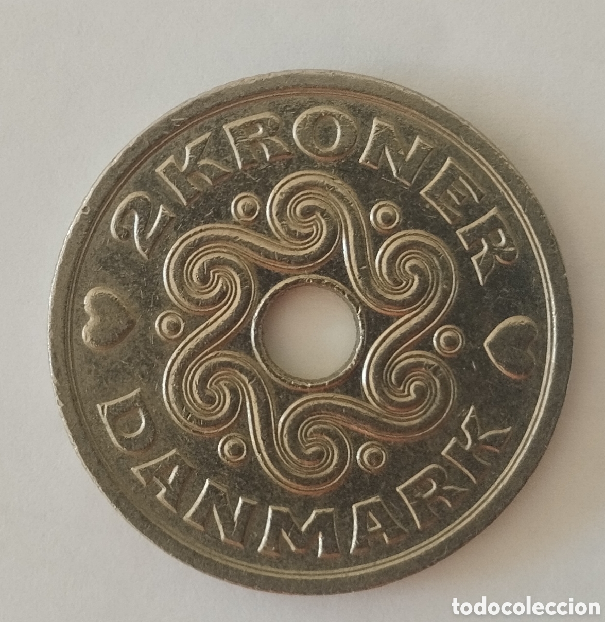 Monedas antiguas de Europa: MONEDA DE DINAMARCA DE 2 CORONAS 1995 (FOTO)