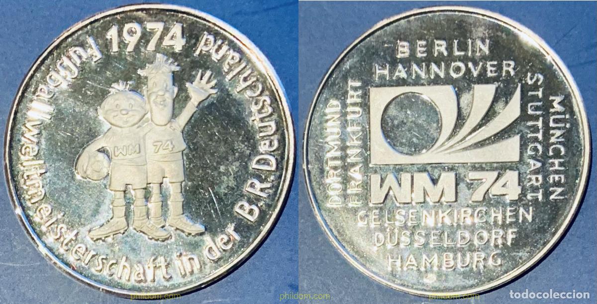 Monedas antiguas de Europa: 2272 ALEMANIA 1974 FIFA WORLD CUP 1974