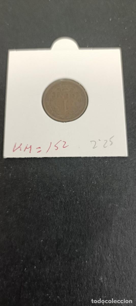 Monedas antiguas de Europa: HOLANDA 1 CENTIMO 1922 BC KM=152 (BRONCE) - Foto 2