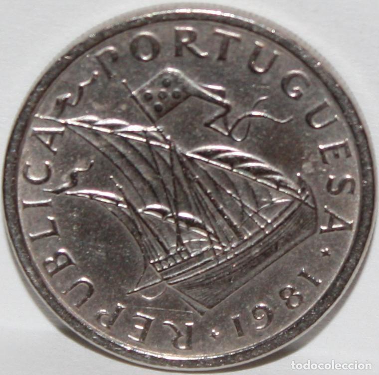 Monnaies anciennes de Europe: Moneda de 5 Escudos 1981 Portugal