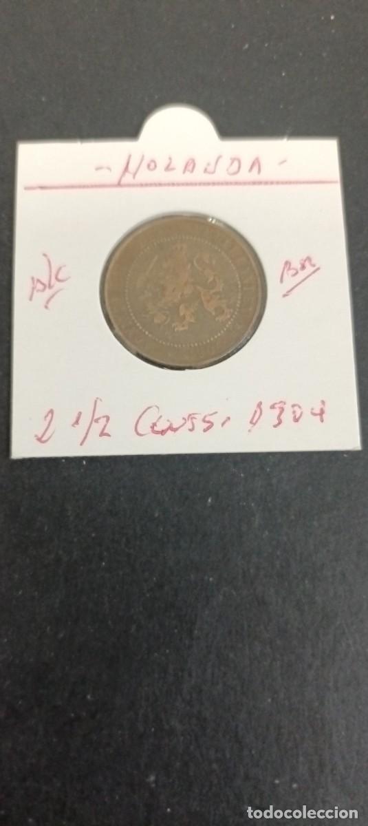 Monedas antiguas de Europa: HOLANDA 2 1/2 CENTIMOS 1904 BC KM=134 (BRONCE)