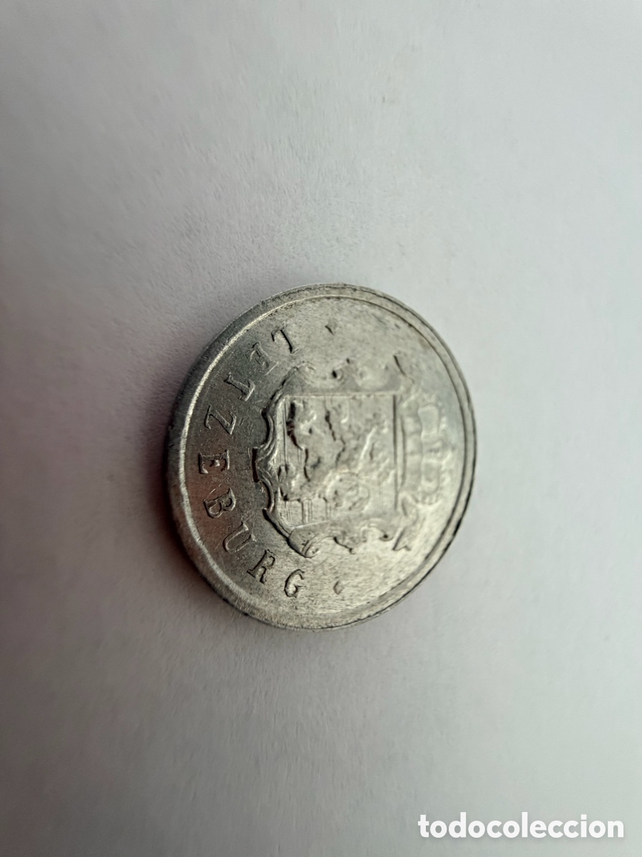 Monedas antiguas de Europa: 25 C&eacute;ntimos de Luxemburgo (1963)