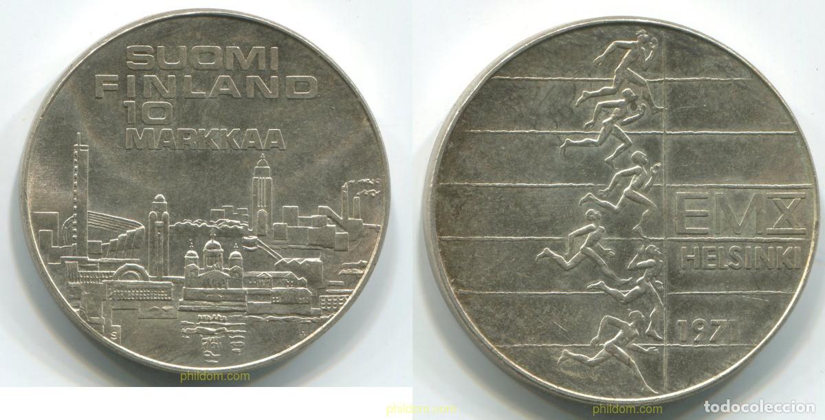 Monedas antiguas de Europa: 1075 FINLANDIA 1971 FINLAND 10 MARKKAA 1971