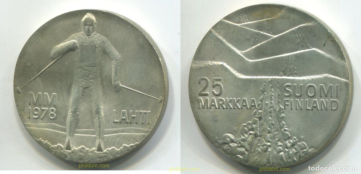 Monedas antiguas de Europa: 1059 FINLANDIA 1978 FINLAND 25 MARKKAA 1978