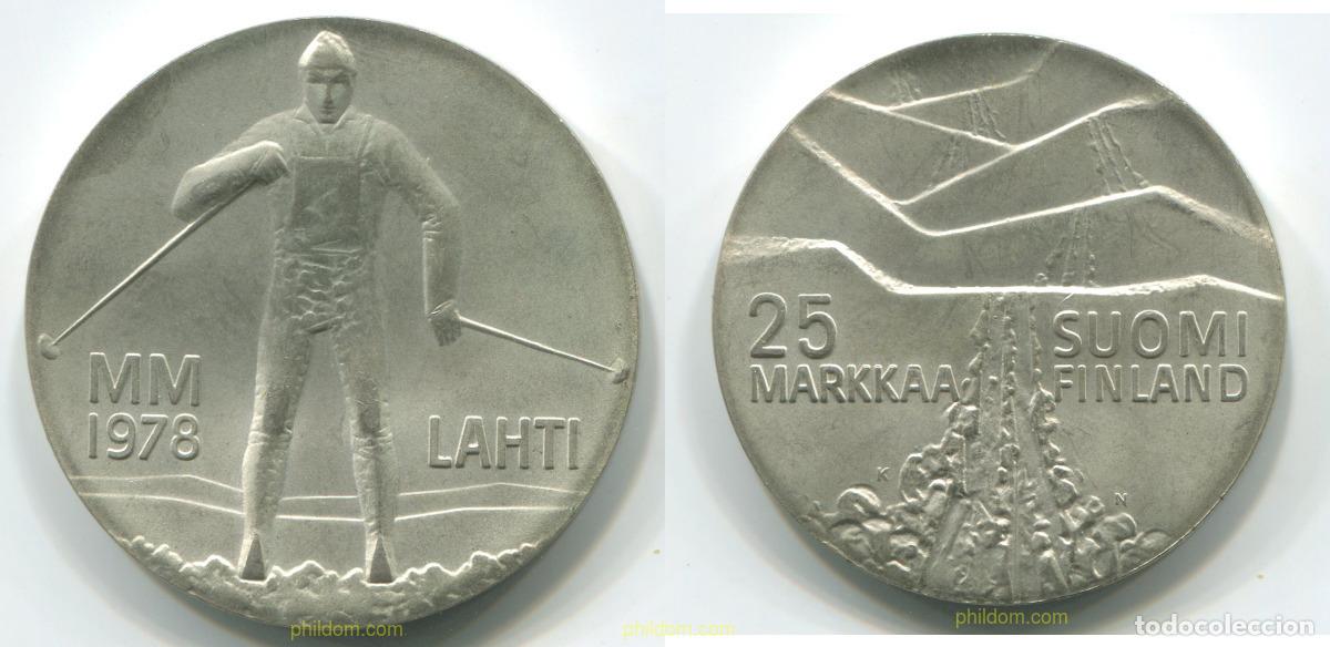 Monedas antiguas de Europa: 1058 FINLANDIA 1978 FINLAND 25 MARKKAA 1978
