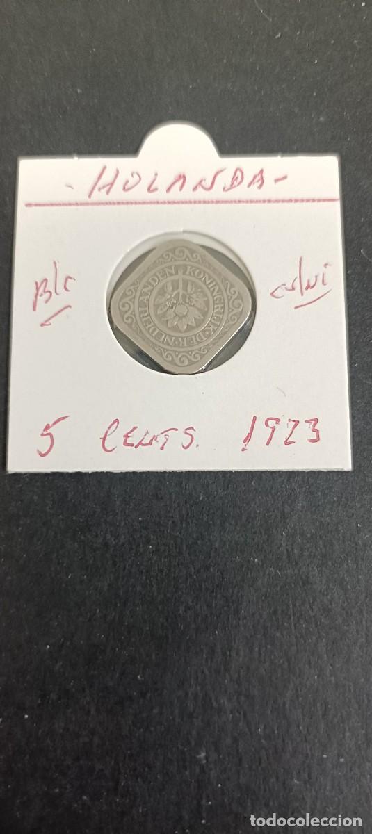 Monedas antiguas de Europa: HOLANDA 5 CENTIMOS 1923 BC KM=153 (CUPRONIQUEL)