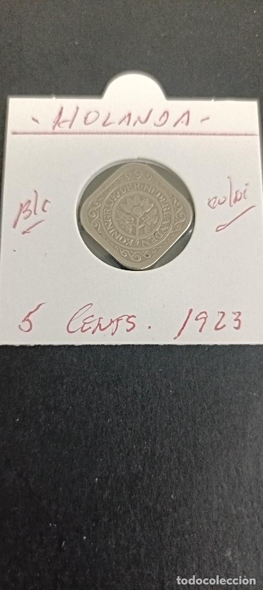 Monedas antiguas de Europa: HOLANDA 5 CENTIMOS 1923 BC KM=153 (CUPRONIQUEL)