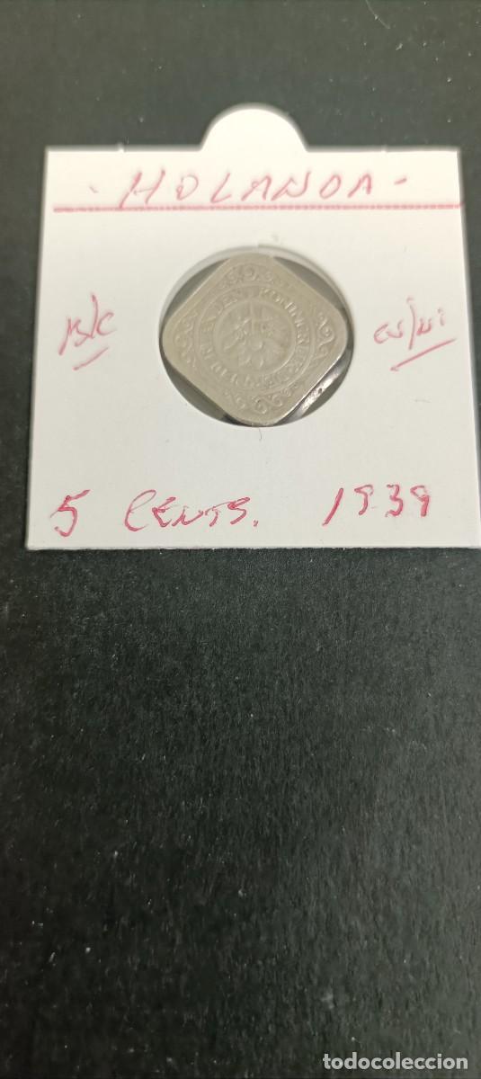 Monedas antiguas de Europa: HOLANDA 5 CENTIMOS 1939 BC KM=153 (CUPRONIQUEL)