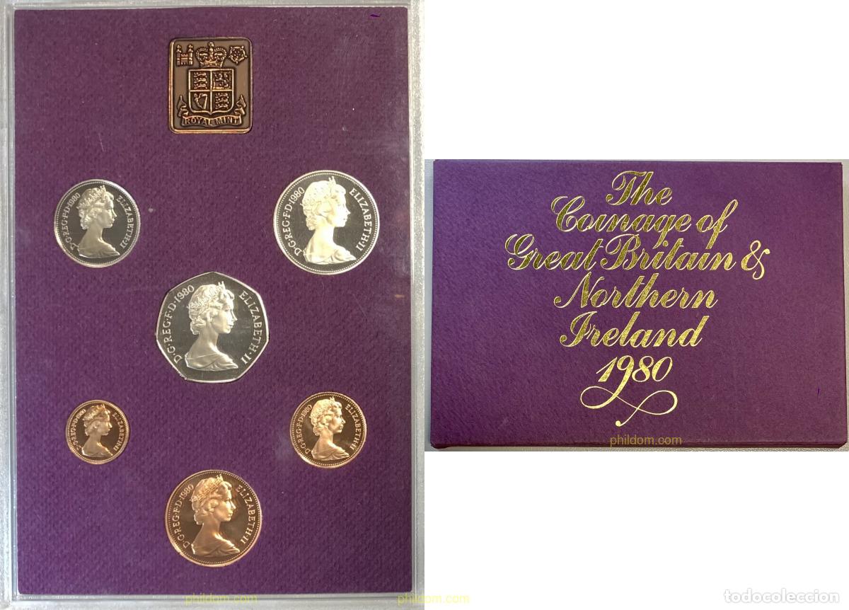 Monedas antiguas de Europa: 3271 GRAN BRETA&Ntilde;A 1980 1980 UK ANNUAL PROOF COIN SET