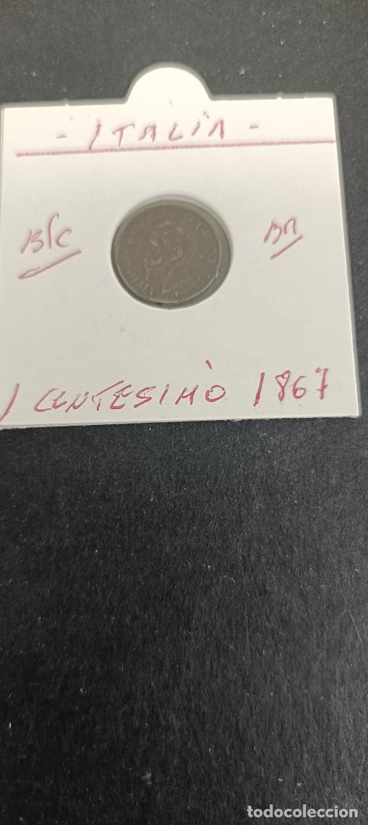 Monedas antiguas de Europa: ITALIA 1 CENTESIMO 1867 BC (BRONCE) VICTOR MANUEL II