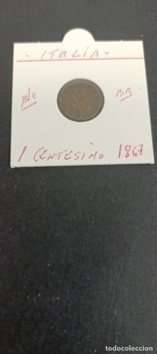 Monedas antiguas de Europa: ITALIA 1 CENTESIMO 1867 BC (BRONCE) VICTOR MANUEL II