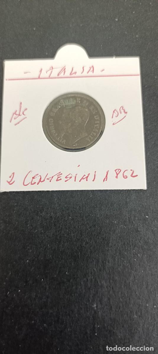 Monedas antiguas de Europa: ITALIA 2 CENTESIMI 1862 BC (BRONCE) VICTOR MANUEL II
