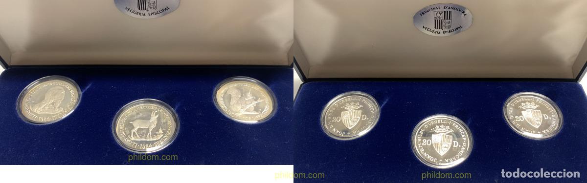 Monedas antiguas de Europa: 3316 ANDORRA. Adm&oacute;n espa&ntilde;ola 1984 ESTUCHE OFICIAL 20 DINERS 1984