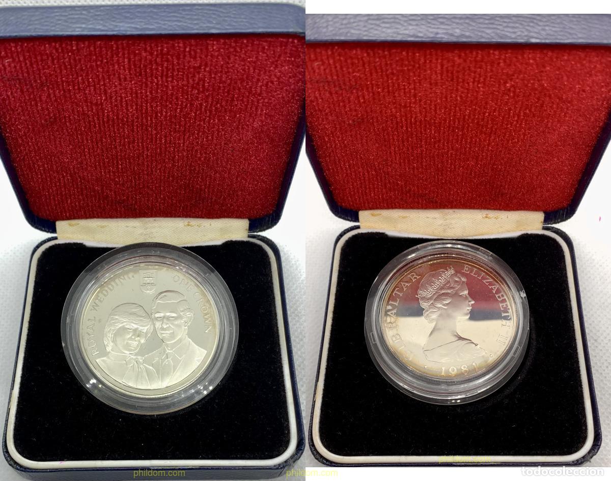 Monedas antiguas de Europa: 3298 GIBRALTAR 1981 GIBRALTAR 1 CROWN ROYAL WEDDING 1981