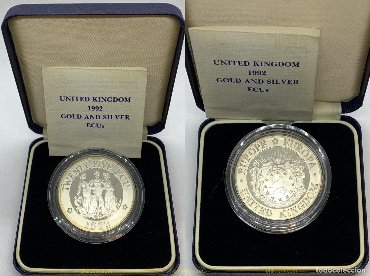 Monedas antiguas de Europa: 3303 GRAN BRETA&Ntilde;A 1992 UNITED KINGDOM 25 ECU 1992 SILVER