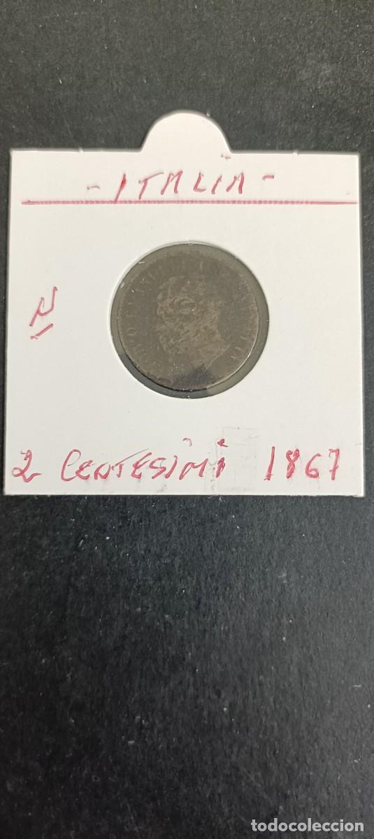 Monedas antiguas de Europa: ITALIA 2 CENTESIMI 1867 (BRONCE) VICTOR MANUEL II