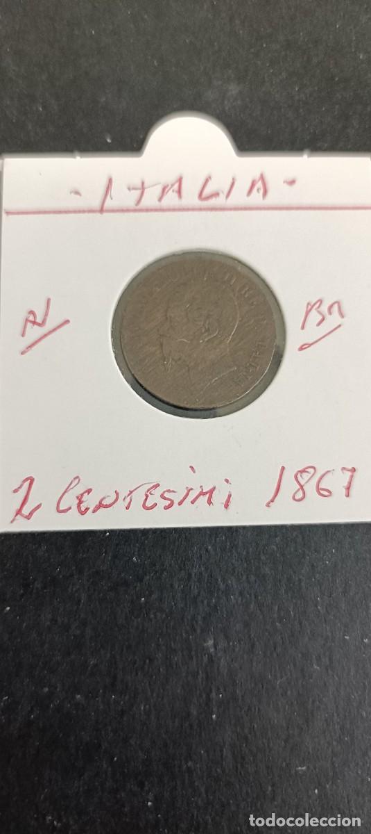 Monedas antiguas de Europa: ITALIA 2 CENTESIMI 1867 (BRONCE) VICTOR MANUEL II