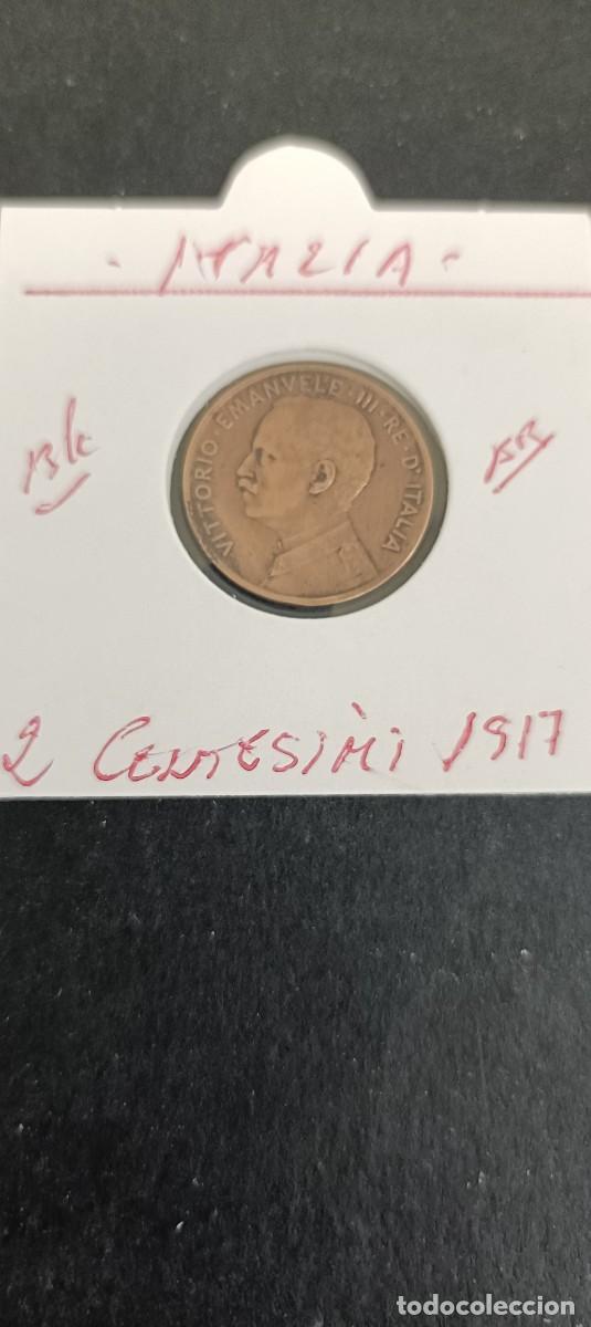Monedas antiguas de Europa: ITALIA 2 CENTESIMI 1917 BC KM=41 (BRONCE)VICTOR MANUEL III