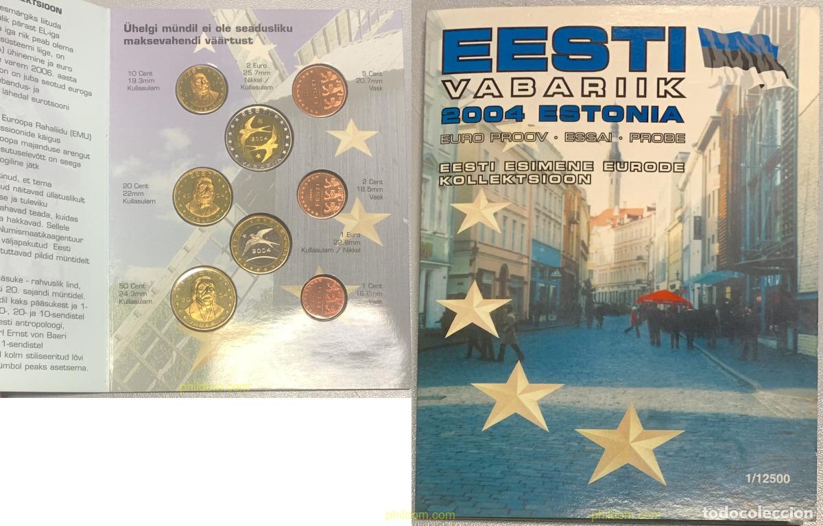Monedas antiguas de Europa: 3328 ESTONIA 2004 SET EESTI ESTONIA 2004