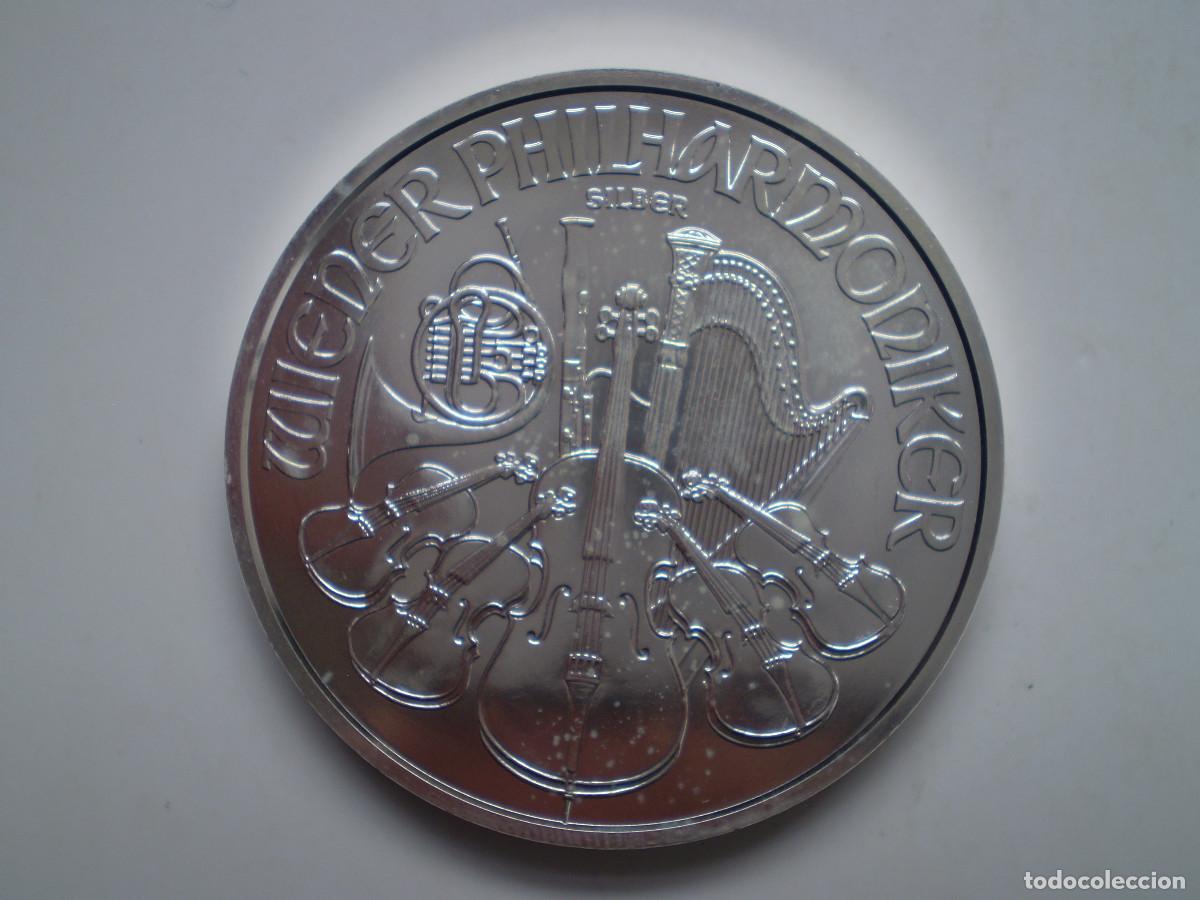 Monedas antiguas de Europa: 1,50 EUROS 2021 Austria. &rdquo;Filarmonica -1 Onza de Plata &rdquo;. 37mm 31,12g (Ag 9999)