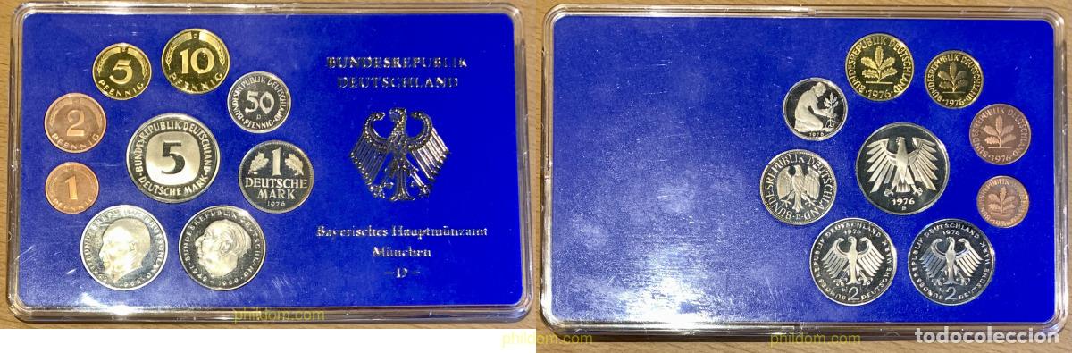 Monedas antiguas de Europa: 3861 ALEMANIA 1976 GERMANY FEDERAL 1976 PROOF SET D
