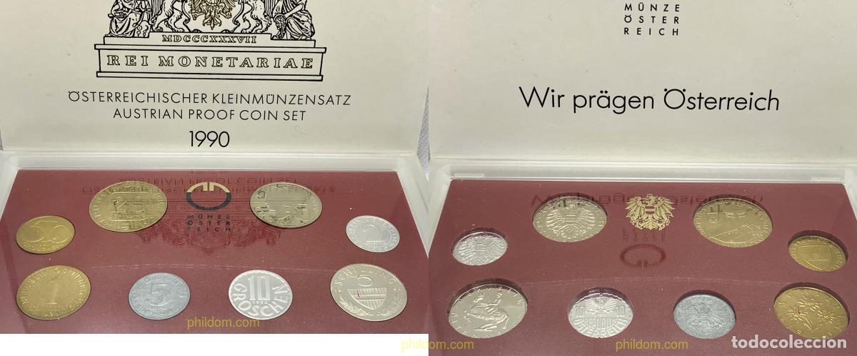 Monedas antiguas de Europa: 3636 AUSTRIA 1990 AUSTRIA 1990 PROOF COIN SET