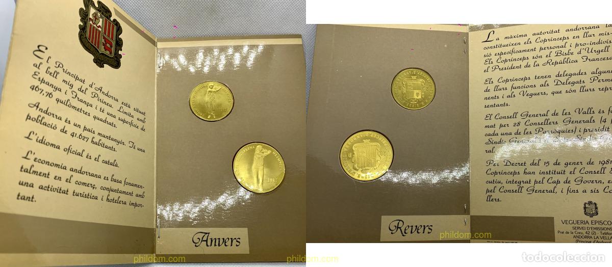 Monedas antiguas de Europa: 3633 ANDORRA. Adm&oacute;n espa&ntilde;ola 1987 ANDORRA 20 + 2 DINERS 1987 XXIV JUEGOS OL&Iacute;MPICOS DE VERANO SEU