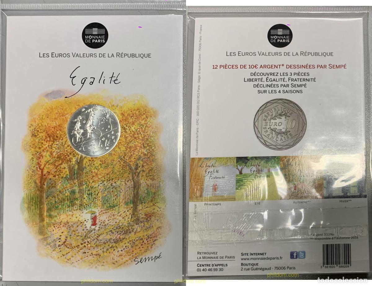 Monedas antiguas de Europa: 3618 FRANCIA 2014 FRANCIA 10 EURO &Eacute;GALIT&Eacute; SEMP&Eacute; (PRIMAVERA) 2014 PESSAC