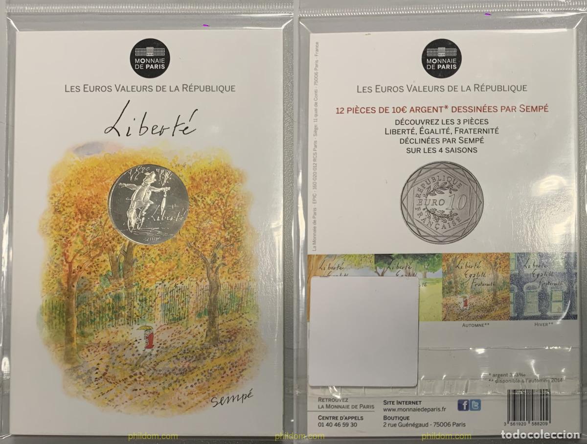 Monedas antiguas de Europa: 3617 FRANCIA 2014 FRANCIA 10 EURO LIBERT&Eacute; SEMP&Eacute; (PRIMAVERA) 2014 PESSAC