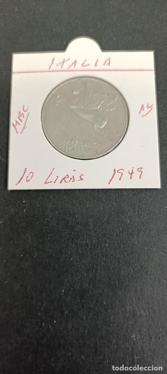 Monedas antiguas de Europa: ITALIA 10 LIRAS 1949 MBC KM=90 (ALUMINIO