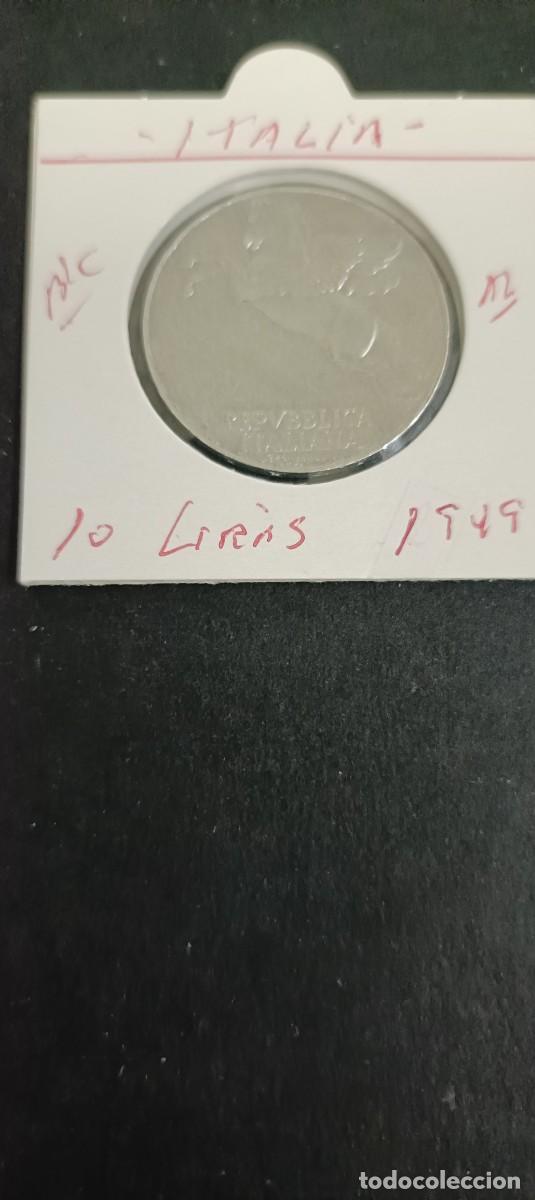 Monedas antiguas de Europa: ITALIA 10 LIRAS 1949 BC KM=90 (ALUMINIO