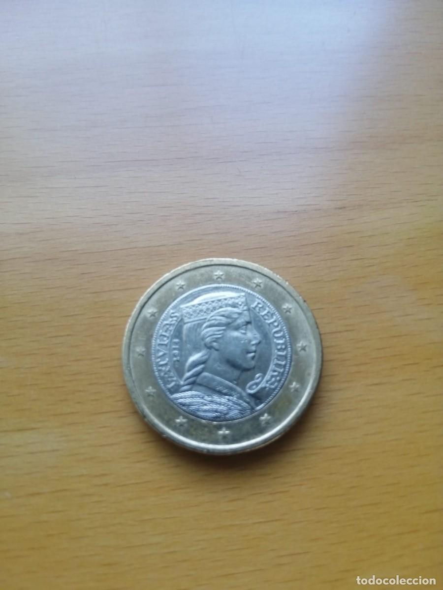 Monedas antiguas de Europa: Moneda 1 euro Letonia 2014 - Foto 1