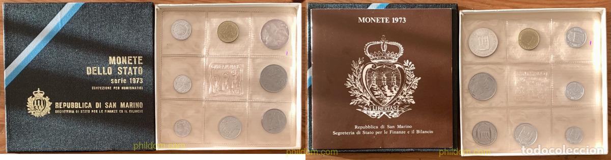 Monedas antiguas de Europa: 3850 SAN MARINO 1973 MONETE DELLO STATO SERIE 1973 REPUBBLICA DI SAN MARINO