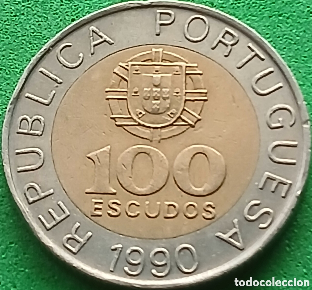 Monedas antiguas de Europa: Portugal 100 escudos 1990 km#645