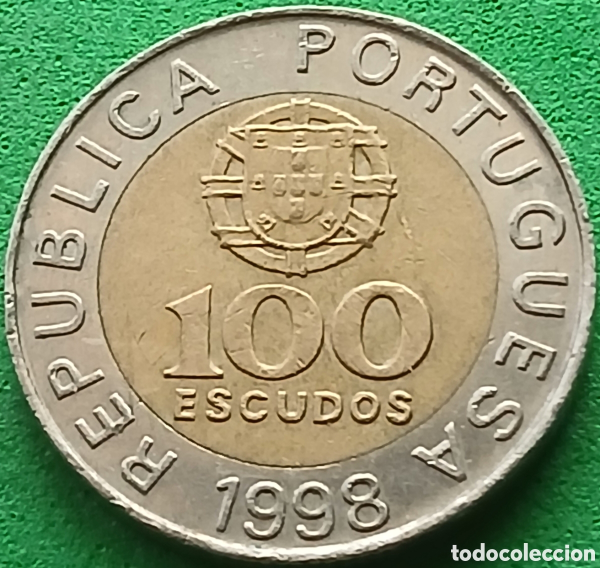 Monedas antiguas de Europa: Portugal 100 escudos 1998 km#645