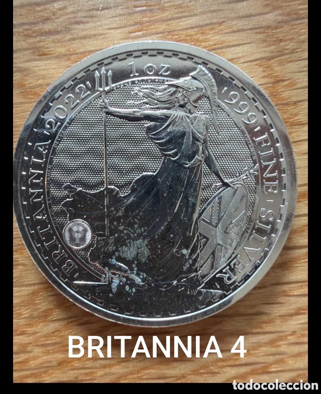 Monedas antiguas de Europa: Reino Unido. 2 Pounds 2022 - Britannia - 1 Oz (.999) &rdquo;BRITANNIA 4&rdquo;