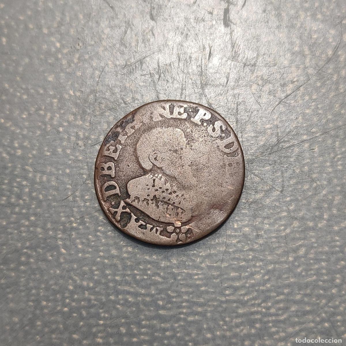 Monedas antiguas de Europa: FRANCIA FRANCE BOISBELLE HENRICHEMONT DOUBLE TOURNOIS 1641