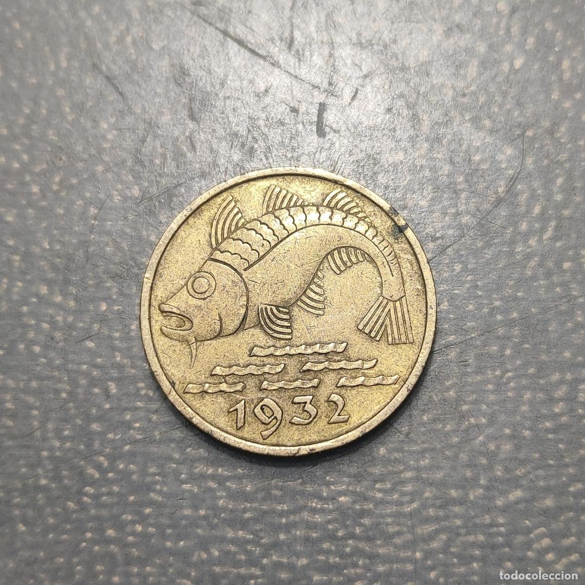 Monedas antiguas de Europa: POLONIA POLAND DANZIG 10 PFENNIG 1932 MBC